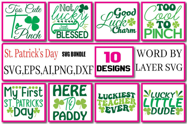 St. Patrick’s Day SVG Bundle Vol. 4 SVG Craftlabsvg24 