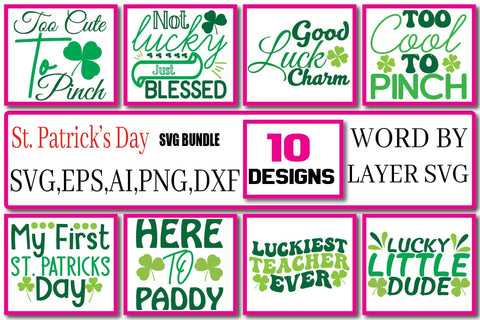 St. Patrick’s Day SVG Bundle Vol. 4 SVG Craftlabsvg24 