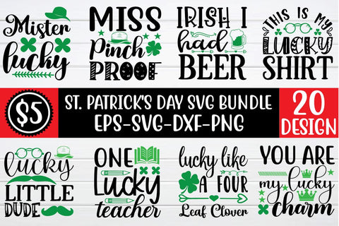 st. Patrick's day svg bundle vol 7 SVG buydesign 