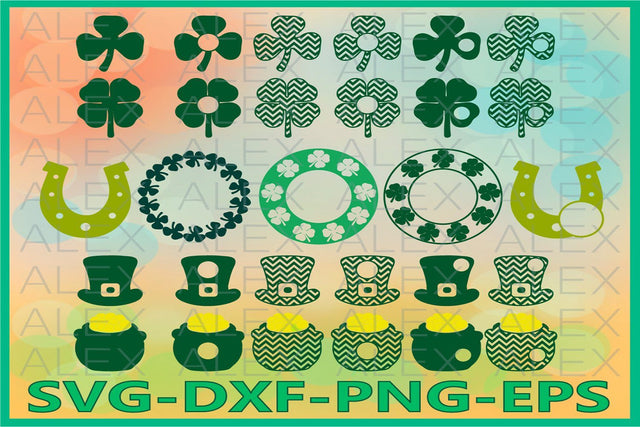 St Patrick's Day SVG, Clover SVG AlexSVGStudio 