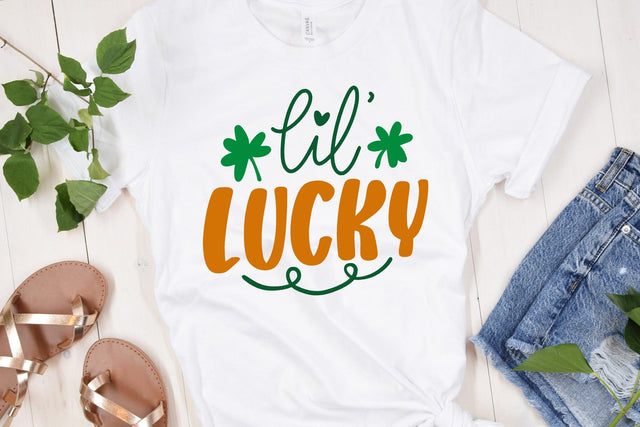 St. Patricks Day SVG Cut File Lil' Lucky SVG dapiyupi store 