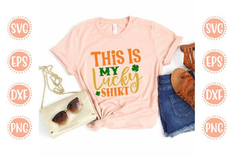 St Patrick's Day SVG Designs Bundles, Tractor Svg, Shamrock Svg, Clover Cut file, Kids Shirt Design, Svg Files For Cricut, Silhouette SVG SH_Tee store 