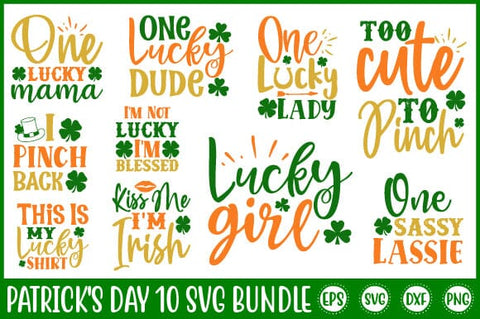 St Patrick's Day SVG Designs Bundles, Tractor Svg, Shamrock Svg, Clover Cut file, Kids Shirt Design, Svg Files For Cricut, Silhouette SVG SH_Tee store 