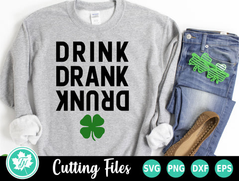 St Patricks Day SVG | Drink Drank Drunk SVG SVG TrueNorthImagesCA 