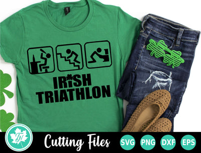 St Patricks Day SVG | Drinking SVG | Irish Triathlon SVG TrueNorthImagesCA 