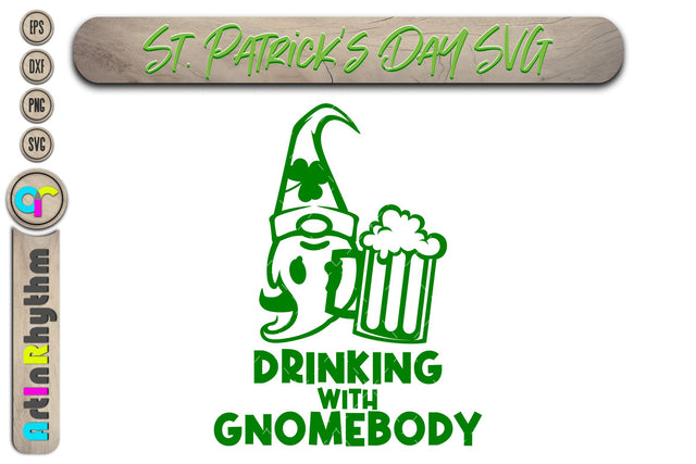 St. Patrick's Day Svg, drinking with gnomebody svg SVG Artinrhythm shop 