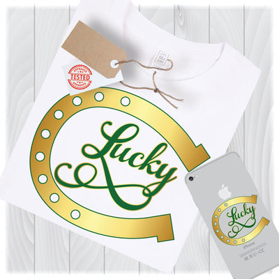 St Patricks Day Svg Files For Cricut Designs Svg Cut Files Silhouette Svg Cutting File Svg Files for Silhouette Horseshoe Svg Lucky Svg File SVG My Sew Cute Boutique 