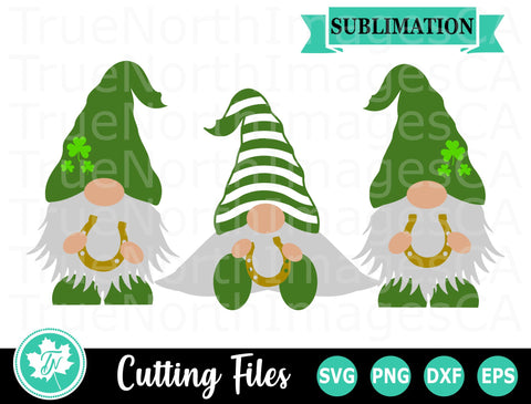 St Patricks Day SVG | Gnome SVG | Horseshoe SVG SVG TrueNorthImagesCA 