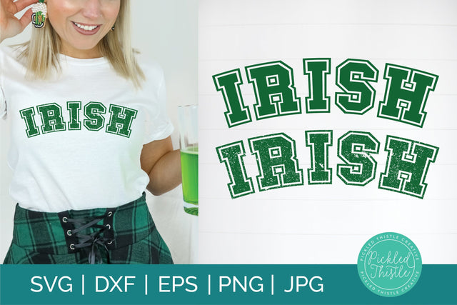 St Patricks Day SVG - Grunge Irish PNG Sublimation Pickled Thistle Creative 