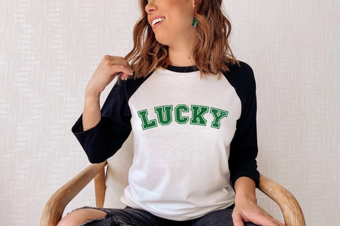 St Patricks Day SVG - Grunge Lucky PNG Sublimation Pickled Thistle Creative 