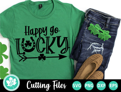 St Patricks Day SVG | Happy Go Lucky SVG TrueNorthImagesCA 