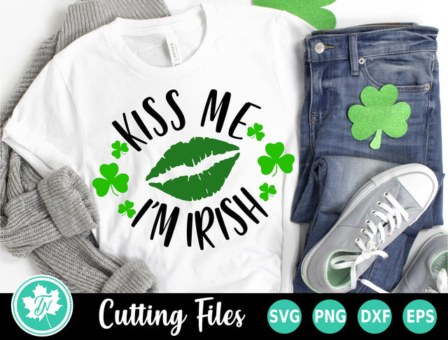 St Patricks Day SVG | Kiss Me I'm Irish SVG SVG TrueNorthImagesCA 