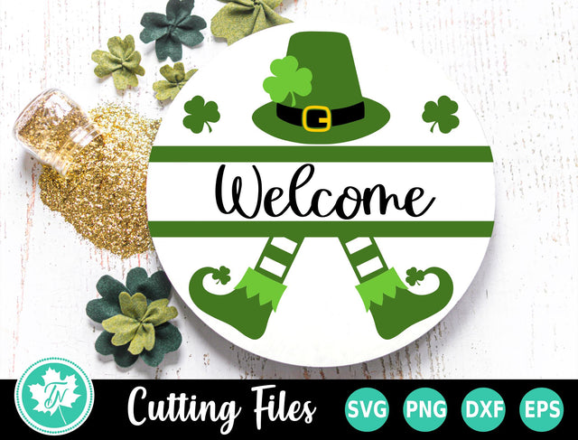 St Patricks Day SVG | Leprechaun Welcome Sign SVG TrueNorthImagesCA 