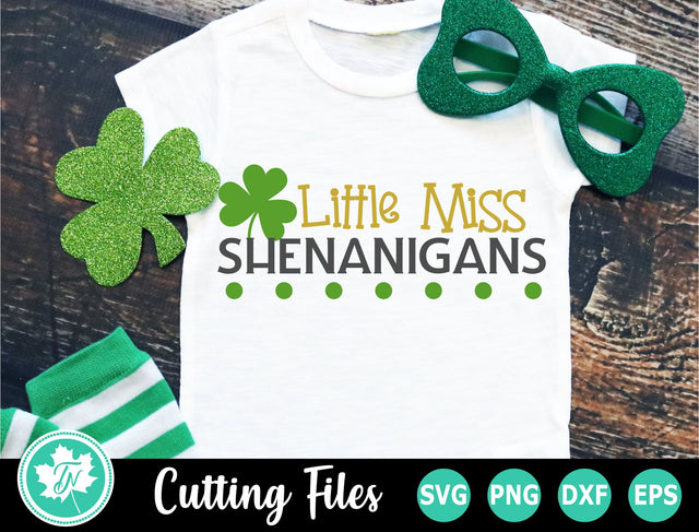 St Patricks Day SVG | Little Miss Shenanigans SVG SVG TrueNorthImagesCA 