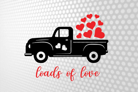 St Patricks Day SVG | Loads of luck Svg | Truck full of love Svg | Clovers Svg | Truck with clovers Svg SVG 1uniqueminute 