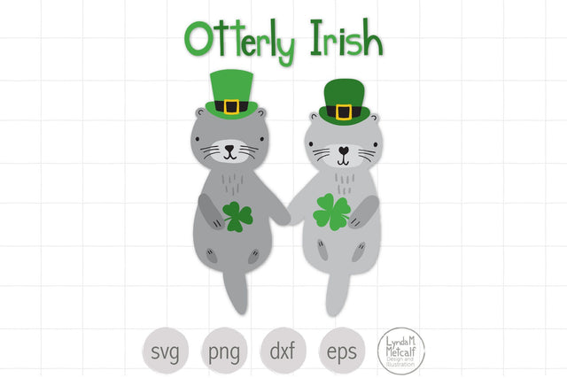 St. Patrick's Day SVG, Otters SVG, Irish SVG, Otterly Irish SVG SVG Lynda M Metcalf 