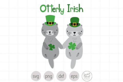 St. Patrick's Day SVG, Otters SVG, Irish SVG, Otterly Irish SVG SVG Lynda M Metcalf 