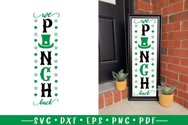 St Patrick's Day SVG Porch Sign SVG - We Pinch Back SVG CraftLabSVG 