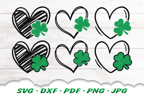St Patricks Day SVG | Shamrock Heart SVG | Shamrock SVG | St Patricks Day Shirt SVG Cloud9Design 