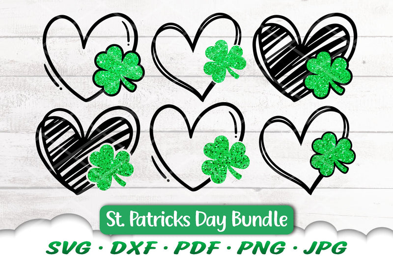 St Patricks Day SVG | Shamrock Heart SVG | Shamrock SVG | St Patricks Day Shirt SVG Cloud9Design 