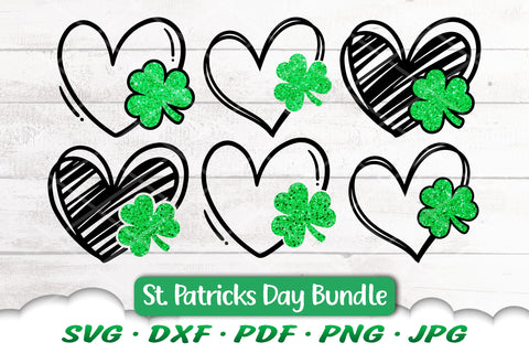 St Patricks Day SVG | Shamrock Heart SVG | Shamrock SVG | St Patricks Day Shirt SVG Cloud9Design 