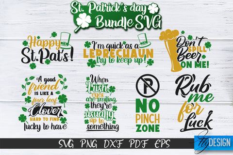 st Patricks Day SVG, st Patrick SVG, Shamrock SVG Bundle, Irish Svg, Clover SVG, st Pattys Day svg, Good Luck SVG, Saint Patricks Day, SVG for Cricut, Funny Quotes Svg SVG Fly Design 