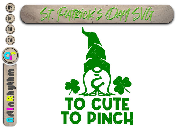St. Patrick's Day Svg, to cute to pinch SVG Artinrhythm shop 