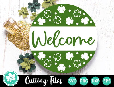 St Patricks Day SVG | Welcome door Hanger SVG TrueNorthImagesCA 