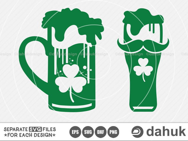 St Patricks Day SVG,Shamrock SVG,Beer Mug svg,Cricut,Cameo,Silhouette SVG dahukdesign 
