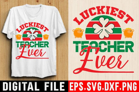 St Patrick's Day T-Shirt Designs, Tractor Svg, Shamrock Svg, Clover Cut file, Kids Shirt Design, Svg Files For Cricut, SVG SH_Tee store 