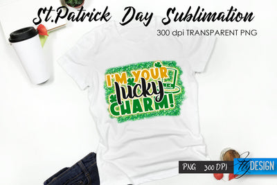 St. Patrick's Day T-Shirt Sublimation v.10 Sublimation Fly Design 