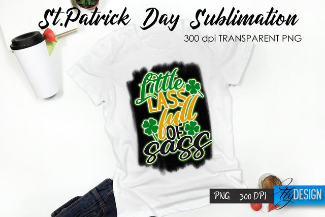 St. Patrick's Day T-Shirt Sublimation v.21 Sublimation Fly Design 