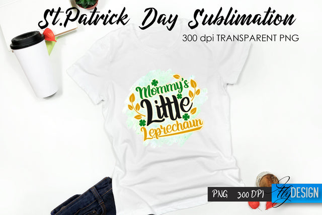 St. Patrick's Day T-Shirt Sublimation v.27 Sublimation Fly Design 