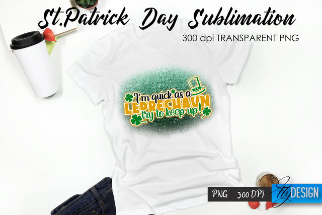 St. Patrick's Day T-Shirt Sublimation v.8 Sublimation Fly Design 