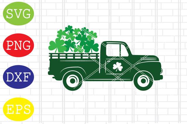 St Patricks Day Truck (1) Svg, Patrick's Day Svg, Png, Eps, Dxf Files SVG DigitalSvgFiles 