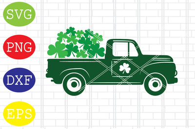 St Patricks Day Truck (2) Svg, Patrick's Day Svg, Png, Eps, Dxf Files SVG DigitalSvgFiles 