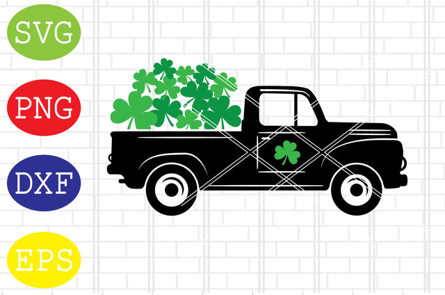 St Patricks Day Truck (3) Svg, Patrick's Day Svg, Png, Eps, Dxf Files SVG DigitalSvgFiles 