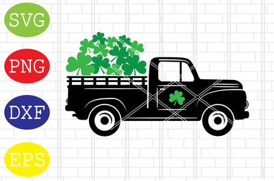 St Patricks Day Truck (4) Svg, Patrick's Day Svg, Png, Eps, Dxf Files SVG DigitalSvgFiles 