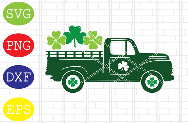 St Patricks Day Truck (5) Svg, Patrick's Day Svg, Png, Eps, Dxf Files SVG DigitalSvgFiles 