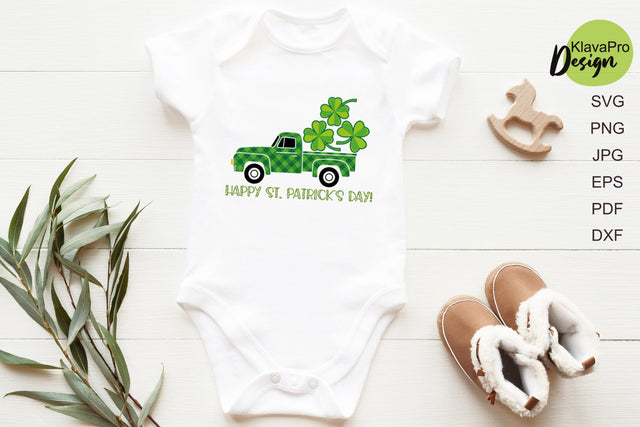St. Patrick's day Truck car Svg. Happy St. Patrick's day SVG Klava P 