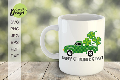 St. Patrick's day Truck car Svg. Happy St. Patrick's day SVG Klava P 