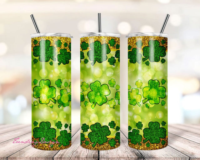 st patricks Day tumbler png, Clover Leaf sublimation designs Tumbler, St Patty Day Tumbler Wrap Sublimation TrendingDesign 