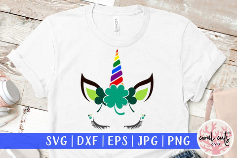 St. Patrick's Day Unicorn LGBTQ - St Patricks Day SVG EPS DXF PNG SVG CoralCutsSVG 