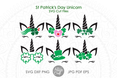 St Patrick's Day unicorn SVG SVG Artisan Craft SVG 