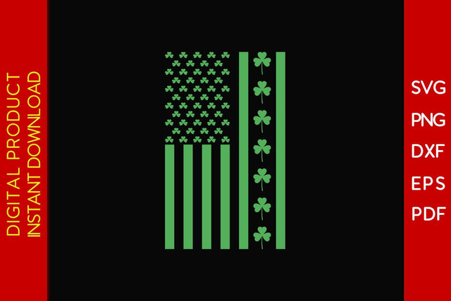 St Patrick's Day US Flag SVG PNG PDF Cut File SVG Creativedesigntee 
