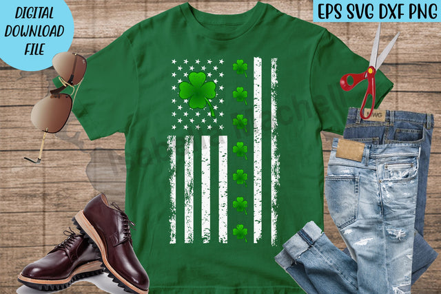 St. Patrick's day USA flag svg SVG Isabella Machell 