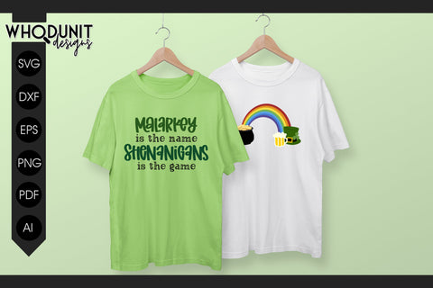 St Patrick's Funny Quotes SVG Bundle | Shenanigans cut files SVG Whodunit Designs 