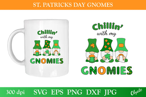 St Patricks Gnome. St Patricks Day SVG. St Patricks Day Mug SVG Olga Terlyanskaya 