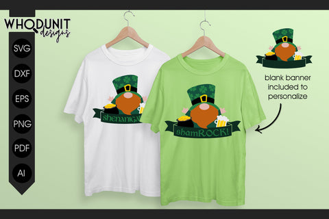 St Patrick's Gnome SVG | Shenanigans cut file | St Paddy SVG Whodunit Designs 
