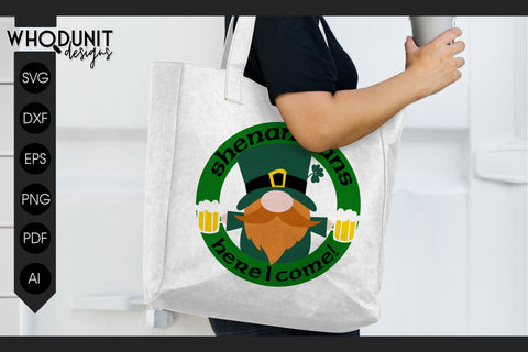 St Patrick's Gnome SVG | Shenanigans cut file | St Paddy SVG Whodunit Designs 